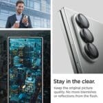 Spigen Optik Pro Hd Glas.Tr ”Ez Fit” Camera Protector 2-Pack Black Samsung Galaxy Z Fold 7