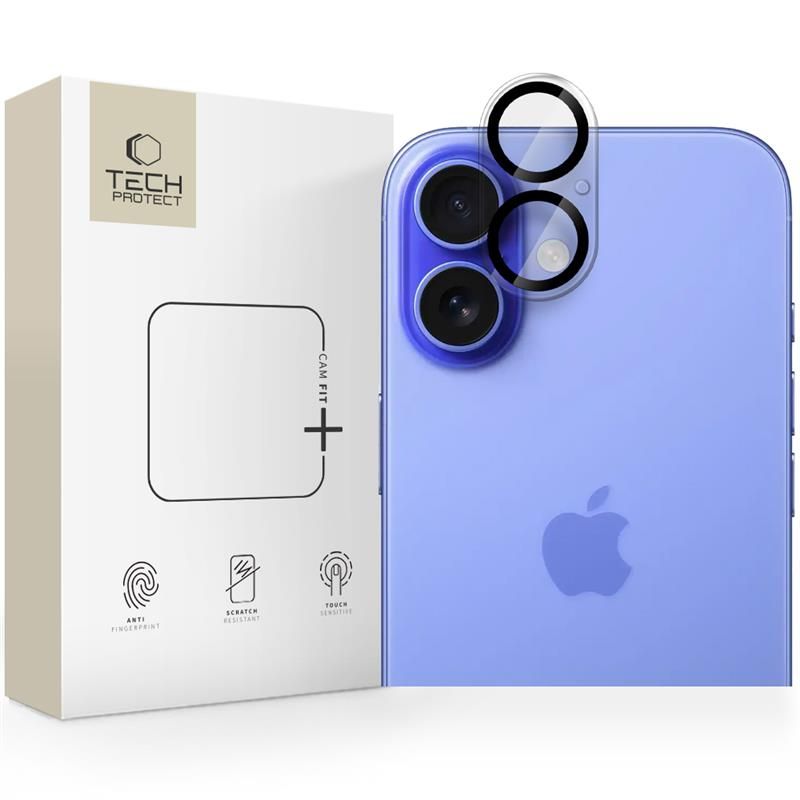 Tech-Protect Cam Fit+ Clear iPhone 16/16 Plus Tok