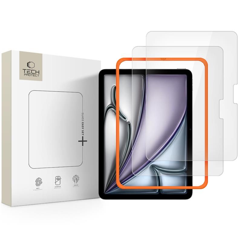 Tech-Protect Easy Set+ 2-Pack iPad Air 11” 6 / 7 / 2024-2025 Clear