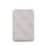 Guess 4G Metal Logo MagSafe Cardslot Wallet with Stand Pink
