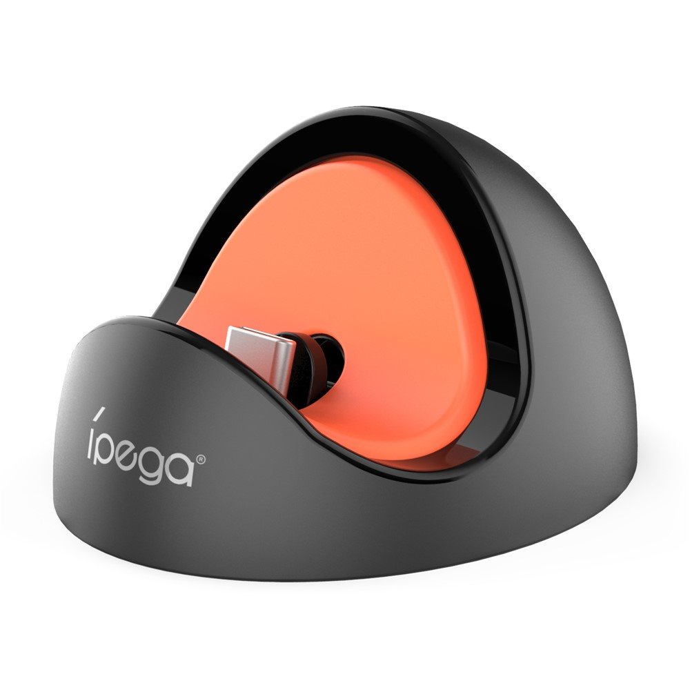 iPega SW2041 Mini Charging Dock for Nintendo Switch Lite/Nintendo Switch/Nintendo Switch 2 Black/Red