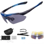 Rockbros 10007 Polarizing Cycling Glasses Black And Blue