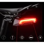Rockbros Lkwd-R1 Rear Bike Light With Laser And Remote Control + Micro Usb Usb-A Cable Black