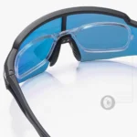 Rockbros Polarized Cycling Glasses With Uv Protection And Corrective Insert Blue Lenses Black