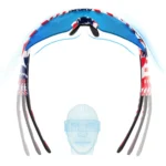 Rockbros Polarized Cycling Glasses With Uv Protection And Corrective Insert Blue Lenses Usa Pattern White