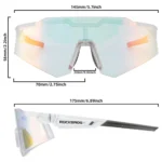 Rockbros Sp291 Photochromic Uv400 Cycling Glasses White