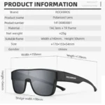 Rockbros Sp304 Polarized Cycling Glasses Black