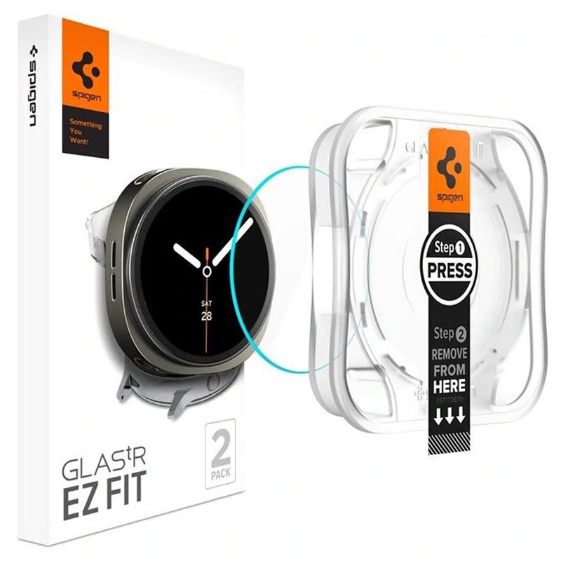 Spigen Glas.Tr ”Ez-Fit” 2-Pack Galaxy Watch 8 (44 mm) Clear