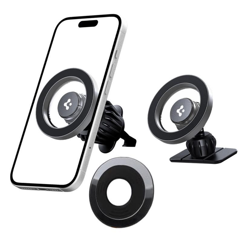 Spigen Mft13 Magnetic MagSafe Dashboard & Vent Car Mount Silver