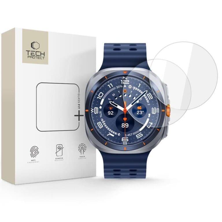Tech-Protect Glass Fit+ 2-Pack Samsung Galaxy Watch Ultra 2024 / 2025 (47 mm) Clear