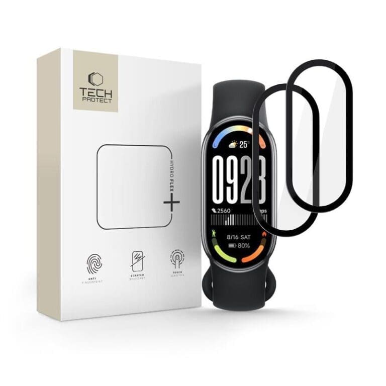 Tech-Protect Glass Flex+ 2-Pack Xiaomi Smart Band 10 / 10 Nfc Black
