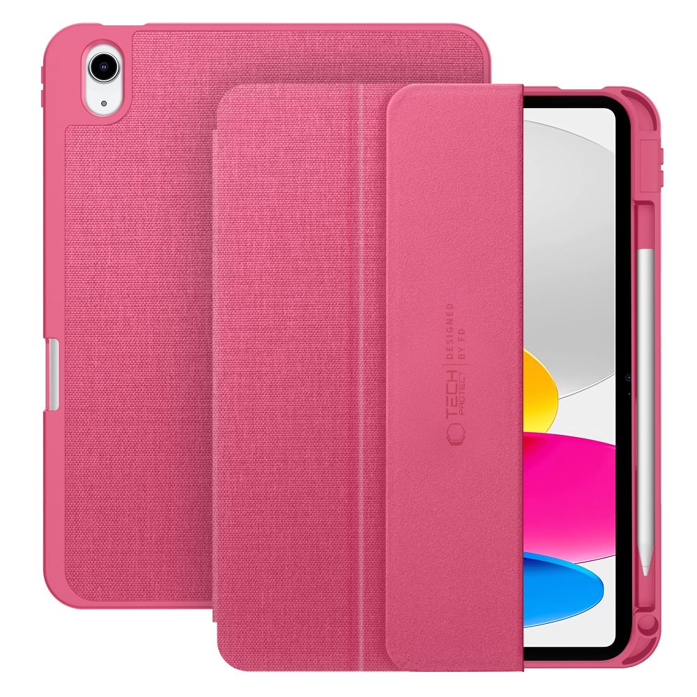 Tech-Protect Sc Pen Canvas iPad 10.9” 10 / 2022 / 11” 11 / 2025 Magenta Bloom