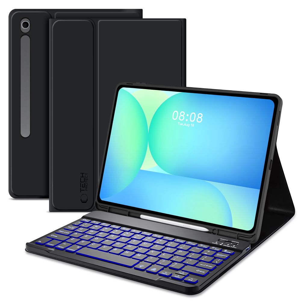 Tech-Protect Sc Pen + Keyboard Black Samsung Galaxy Tab S10 Fe Plus Tok
