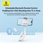 Baseus TechShot Series Dual-Support Selfie Stick Moon White