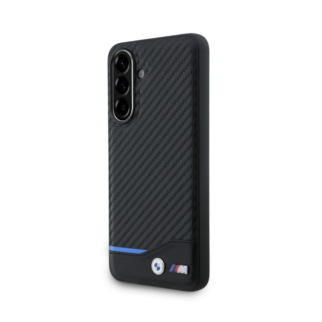 BMW M PU Carbon Blue Line Black Samsung Galaxy A56 5G Tok