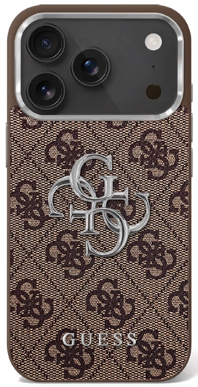 Guess 4G Big 4G Classic Logo Brown Silver iPhone 17 Tok