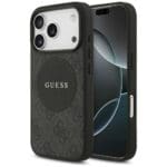 Guess 4G Circle Classic Logo MagSafe Black iPhone 17 Pro Tok