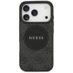 Guess 4G Circle Classic Logo MagSafe Black iPhone 17 Pro Tok