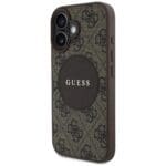 Guess 4G Circle Classic Logo MagSafe Brown iPhone 16 Tok
