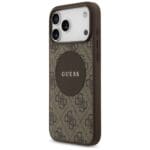 Guess 4G Circle Classic Logo MagSafe Brown iPhone 17 Pro Max Tok