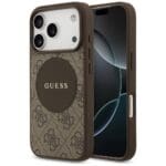 Guess 4G Circle Classic Logo MagSafe Brown iPhone 17 Pro Tok
