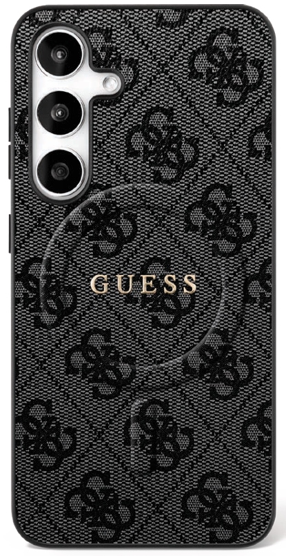 Guess 4G Ring Classic Logo MagSafe Black Samsung Galaxy S25 Fe Tok