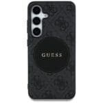 Guess 4G Round Patch Classic Logo MagSafe Black Samsung Galaxy S25 Tok