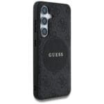 Guess 4G Round Patch Classic Logo MagSafe Black Samsung Galaxy S25 Tok