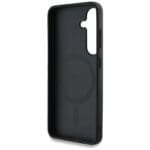Guess 4G Round Patch Classic Logo MagSafe Black Samsung Galaxy S25 Tok