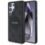 Guess 4G Round Patch Classic Logo MagSafe Black Samsung Galaxy S25 Ultra Tok