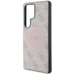 Guess 4G Round Patch Classic Logo MagSafe Pink Samsung Galaxy S25 Ultra Tok