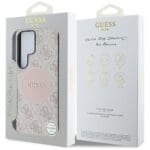 Guess 4G Round Patch Classic Logo MagSafe Pink Samsung Galaxy S25 Ultra Tok