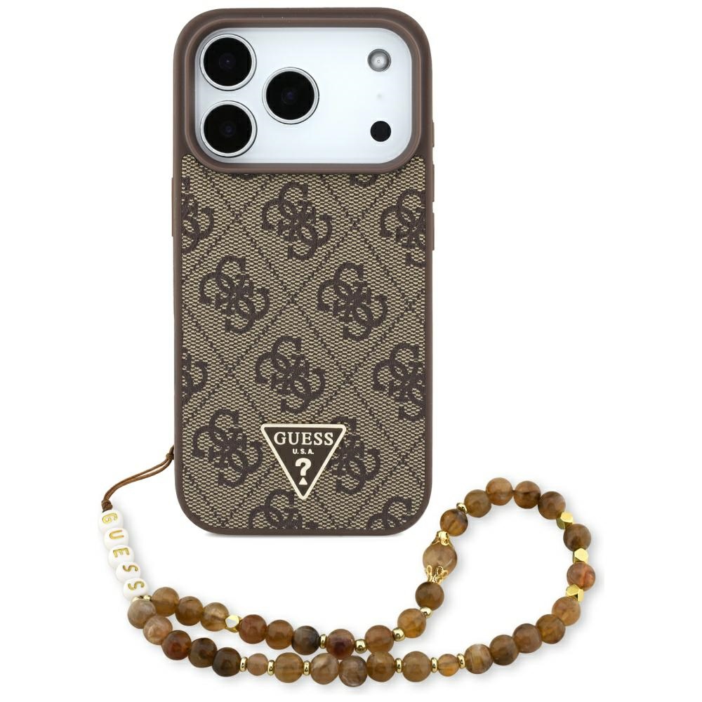 Guess 4G Strap Triangle Logo MagSafe Brown iPhone 17 Pro Tok