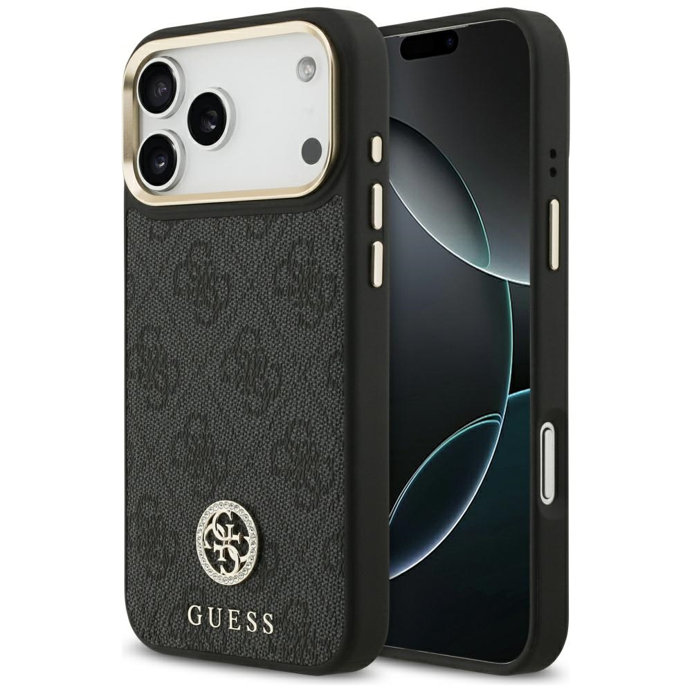 Guess 4G Strass Logo MagSafe Black iPhone 17 Pro Max Tok