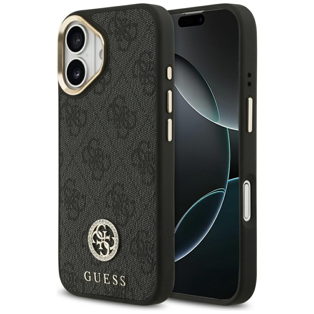 Guess 4G Strass Logo MagSafe Black iPhone 17 Tok