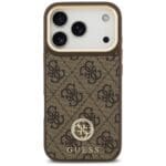 Guess 4G Strass Logo MagSafe Brown iPhone 17 Pro Tok