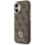 Guess 4G Strass Logo MagSafe Brown iPhone 17 Tok