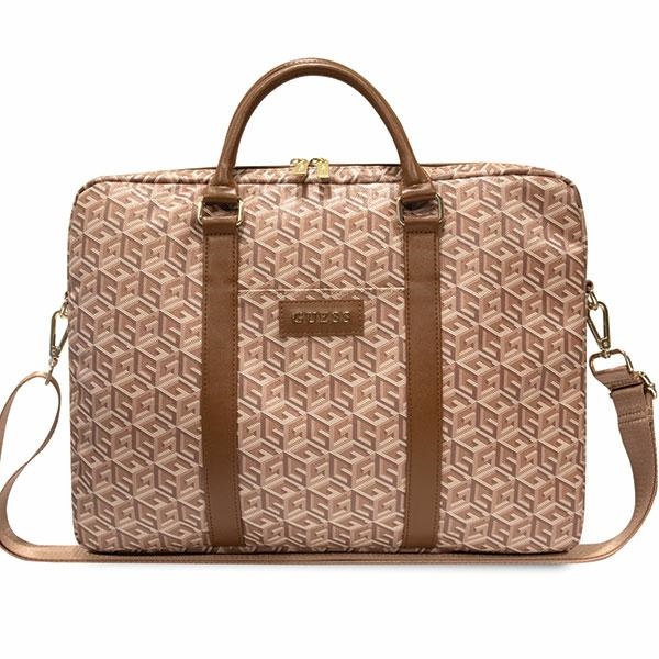 Guess Bag GUCB15HGCFSEW 16" Brown GCube Stripes
