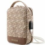 Guess Bag GUHBHGCFSEW Organize Brown GCube Stripe