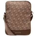 Guess Bag GUTB10HGCFSEW 10" Brown GCube Stripe Tablet Bag