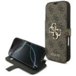 Guess Book 4G Metal Logo Brown iPhone 17 Pro Tok