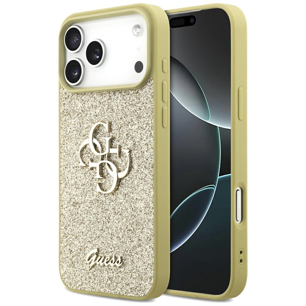 Guess Fixed Glitter Big 4G Gold iPhone 17 Pro Max Tok