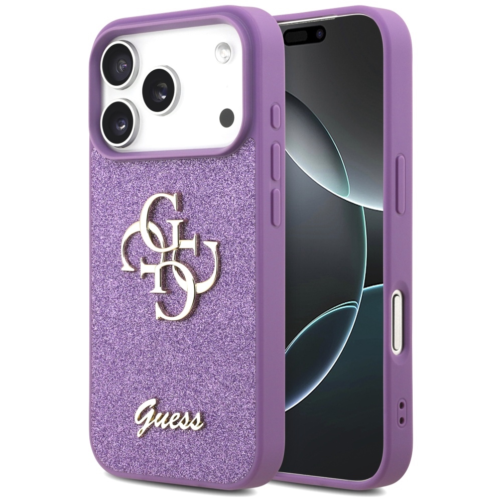 Guess Fixed Glitter Big 4G Lilac iPhone 17 Pro Tok