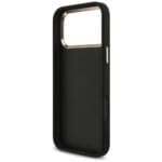 Guess Fixed Glitter Big 4G Metal Frame Black iPhone 17 Pro Max Tok