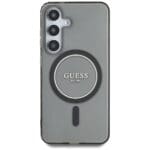 Guess Glitter Circle Classic Logo MagSafe Black Samsung Galaxy S25 Tok