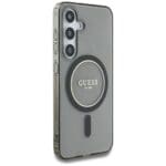 Guess Glitter Circle Classic Logo MagSafe Black Samsung Galaxy S25 Tok