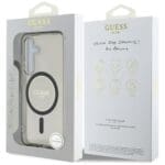 Guess Glitter Circle Classic Logo MagSafe Black Samsung Galaxy S25 Tok