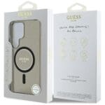 Guess Glitter Circle Classic Logo MagSafe Black Samsung Galaxy S25 Ultra Tok
