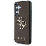 Guess Grained Big 4G Logo Small Classic Logo to Brown Samsung Galaxy S25 Tok