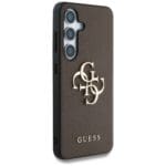 Guess Grained Big 4G Logo Small Classic Logo to Brown Samsung Galaxy S25 Tok